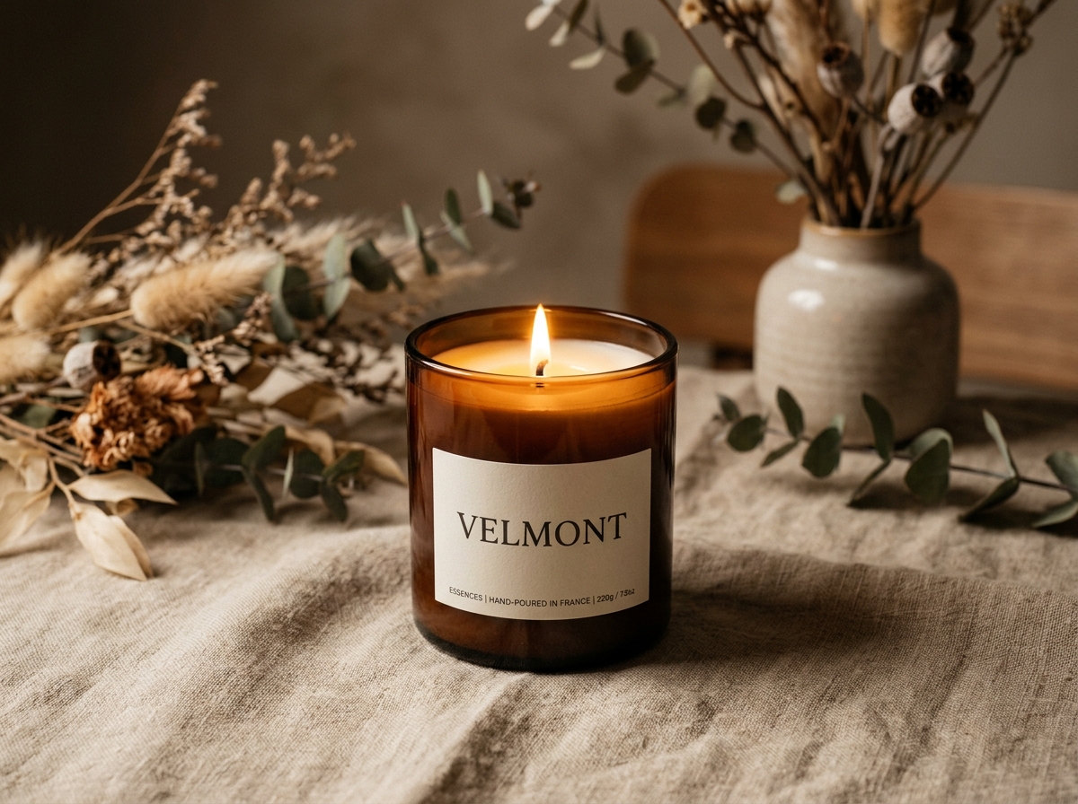 Velmont Thoughtful Gifts Luxury Amber Scented Candle